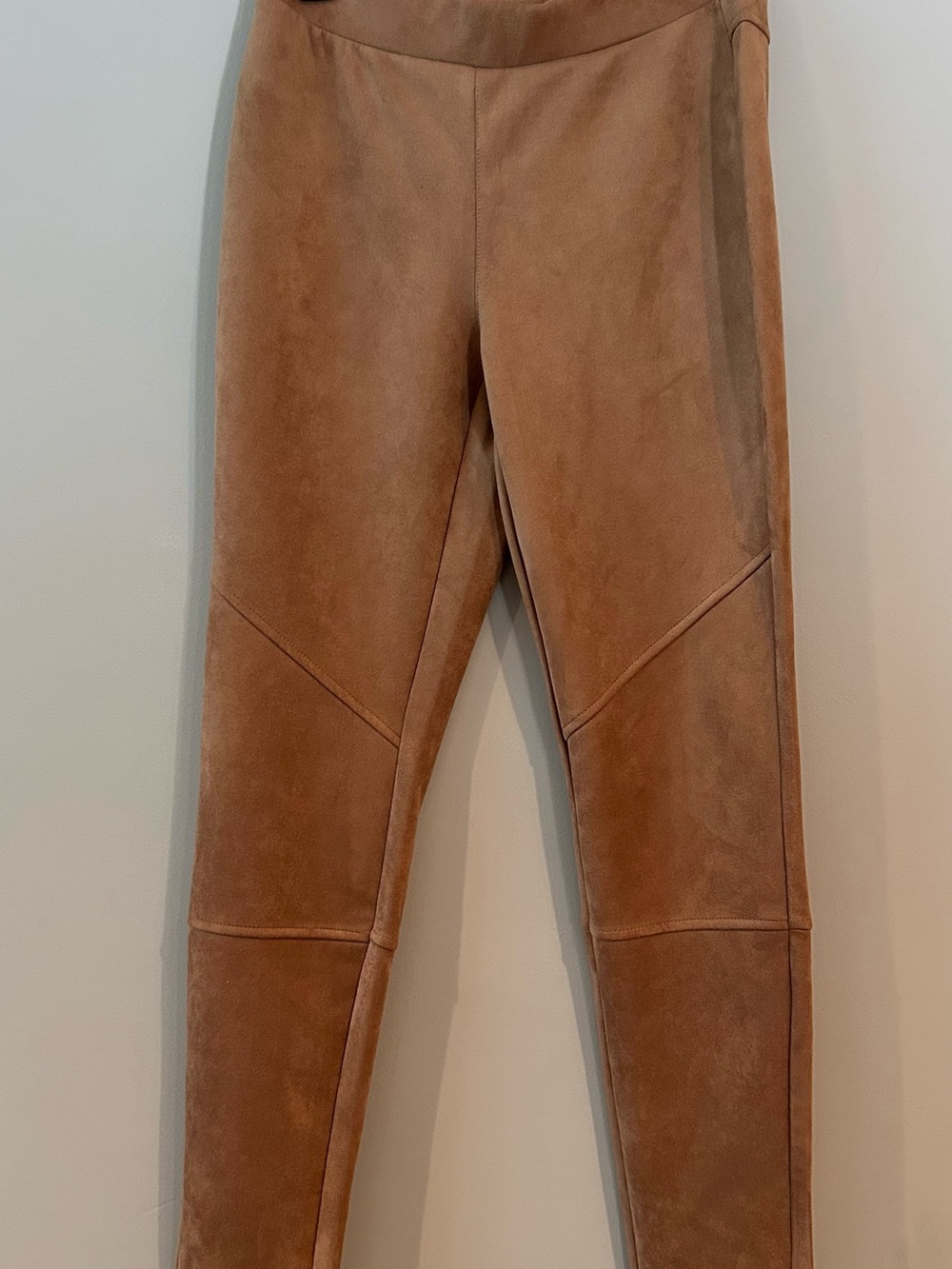 NWT Philosophy Camel Faux Suede Leggings